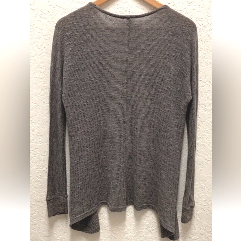 American Eagle Gray Brown Open Front Lightweight … - image 5